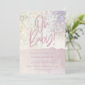 Glitzer funkelnd Klasse oh Baby! Party duschen (Stehend Vorderseite)