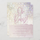 Glitzer funkelnd Klasse oh Baby! Party duschen (Vorne/Hinten)