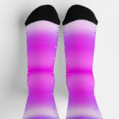 Glitzer Funkelnd Lila rosa Neonsocken Socken (Oben)