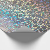 Glitzer funkelnde Folge Konfetti multicolor drucke Geschenkpapier (Ecke)