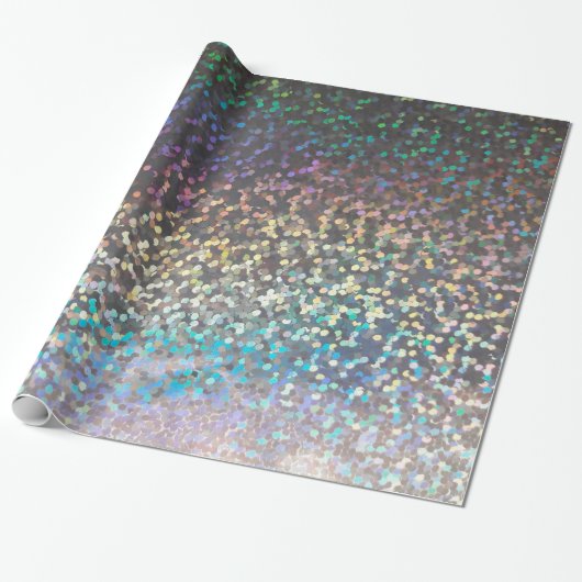 Glitzer funkelnde Folge Konfetti multicolor drucke Geschenkpapier (Ungerollt)