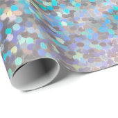 Glitzer funkelnde Folge Konfetti multicolor drucke Geschenkpapier (Rolleneckpunkt)