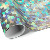 Glitzer funkelnde Folge Konfetti multicolor drucke Geschenkpapier (Rolleneckpunkt)