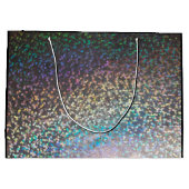 Glitzer funkelnde Folge Konfetti multicolor drucke Große Geschenktüte (Rückseite)