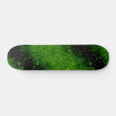 Glitzer funkelt nahtlos Konfetti grün leuchten Skateboard (Horizontal)