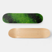 Glitzer funkelt nahtlos Konfetti grün leuchten Skateboard (Horizontal)