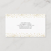 Glitzer für berufliche Logos Visitenkarte (Rückseite)