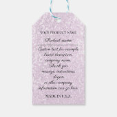 Glitzer für das Logo des Unternehmens Geschenkanhänger (Rückseite)