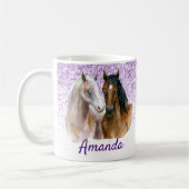 Glitzer für die Bezeichnung "Horse Lover Monogram" Kaffeetasse (Links)