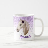 Glitzer für die Bezeichnung "Horse Lover Monogram"