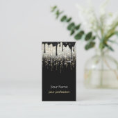 Glitzer für elegante Imitate Visitenkarte (Stehend Vorderseite)