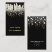 Glitzer für elegante Imitate Visitenkarte (Vorne/Hinten)