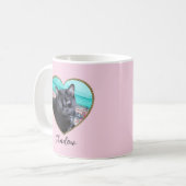 Glitzer für Fotomodellentypen Individuelle Name fü Kaffeetasse (Vorderseite Links)