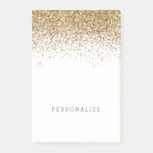 Glitzer für Goldmakrelen-Imitat Post-it Klebezettel