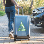 Glitzer für grüne Imitate | Weihnachtswirbel Aufkleber (Koffer Insitu)