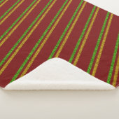 Glitzer für grüne und goldene Streifen Sherpadecke (3/4)