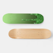 Glitzer für grünes Drillen Skateboard (Horizontal)