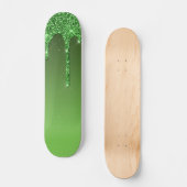 Glitzer für grünes Drillen Skateboard (Vorderseite)