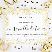 Glitzer für Hochzeitsgold rett Datum