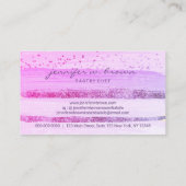 Glitzer für Hochzeitstorte Pink Visitenkarte (Rückseite)