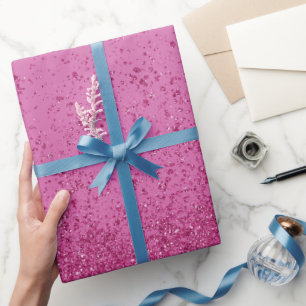 Glitzer für Hot Pink-Imitate Geschenkpapier