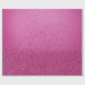 Glitzer für Hot Pink-Imitate Geschenkpapier (Flach)