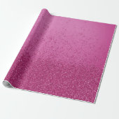Glitzer für Hot Pink-Imitate Geschenkpapier (Ungerollt)