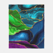 Glitzer für Imitate mit blauer, Lila und grüner Pf Fleecedecke (Vorderseite)