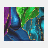 Glitzer für Imitate mit blauer, Lila und grüner Pf Fleecedecke (Vorderseite (Horizontal))