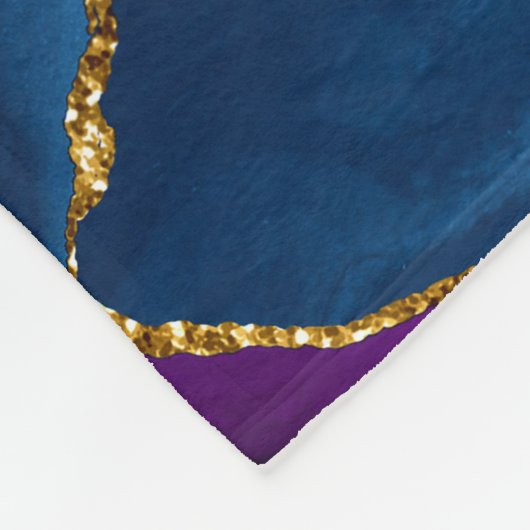 Glitzer für Imitate mit blauer, Lila und grüner Pf Fleecedecke (Ecke)