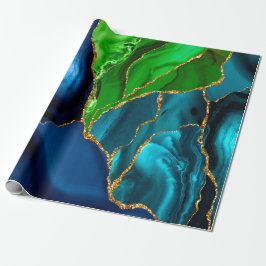Glitzer für Imitate mit blauer, Lila und grüner Pf Geschenkpapier