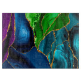 Glitzer für Imitate mit blauer, Lila und grüner Pf Schneidebrett (Vorderseite)