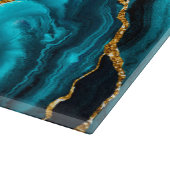 Glitzer für Imitate mit blauer, Lila und grüner Pf Schneidebrett (Ecke)