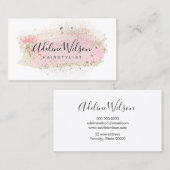 Glitzer für Imitate und Pinselstriche Visitenkarte (Vorne/Hinten)