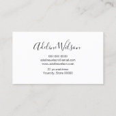 Glitzer für Imitate und Pinselstriche Visitenkarte (Rückseite)