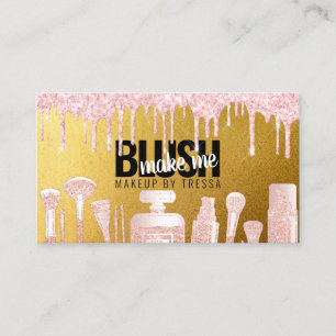 Glitzer für Künstler mit rosafarbenem Rosa und a Visitenkarte