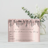 Glitzer für Lashes Makeup Certificate (Stehend Vorderseite)