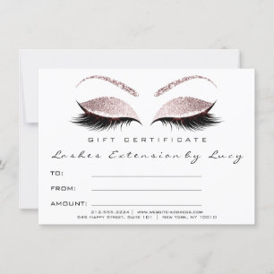 Glitzer für Lashes Makeup Certificate