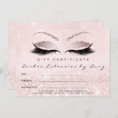 Glitzer für Lashes Makeup Certificate (Vorne/Hinten)