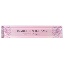 Glitzer für Lila Imitate Namensplakette