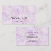 Glitzer für lila Opal-Imitate Visitenkarte (Vorne/Hinten)