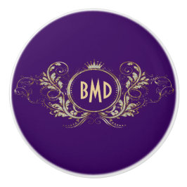 Glitzer für lila und Imitate, Girl-Floral-Rahmen Keramikknauf