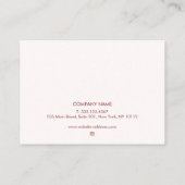 Glitzer für Mikroblading Aftercare Instructions Visitenkarte (Rückseite)