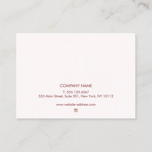 Glitzer für Mikroblading Aftercare Instructions Visitenkarte (Rückseite)