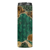 Glitzer für moderne Tierdruckfarben Thermosbecher (Rückseite)