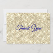 Glitzer für niedliche Imitate Dankeskarte (Vorderseite)
