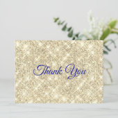 Glitzer für niedliche Imitate Dankeskarte (Stehend Vorderseite)