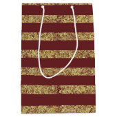 Glitzer für Rote und Gold-Imitate Mittlere Geschenktüte (Vorderseite)