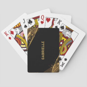 Glitzer für Schwarz und Gold Spielkarten
