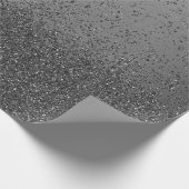 Glitzer für Schwarze Imitate Geschenkpapier (Ecke)